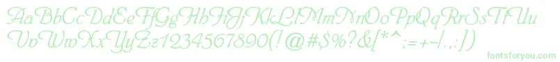 Heinrichscriptc-Schriftart – Grüne Schriften