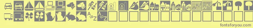 More about ClassifiedRegular Font ClassifiedRegular Font – Gray Fonts on Yellow Background