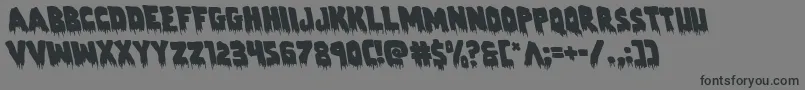 Zombiecontrolleft-Schriftart – Schwarze Schriften auf grauem Hintergrund