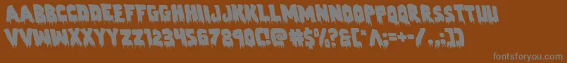Шрифт Zombiecontrolleft – серые шрифты на коричневом фоне