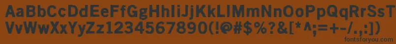 Kivikuoppa Font – Black Fonts on Brown Background