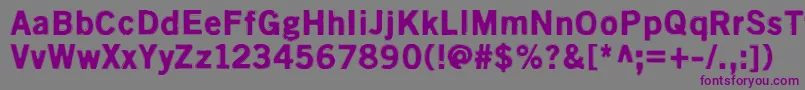 Kivikuoppa Font – Purple Fonts on Gray Background
