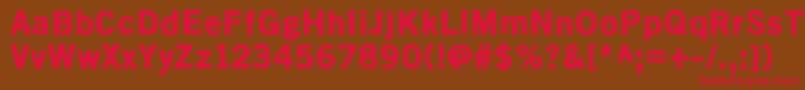 Kivikuoppa Font – Red Fonts on Brown Background