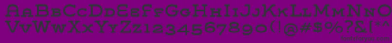 Police GroverSlabCaps – polices noires sur fond violet