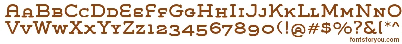 GroverSlabCaps Font – Brown Fonts on White Background