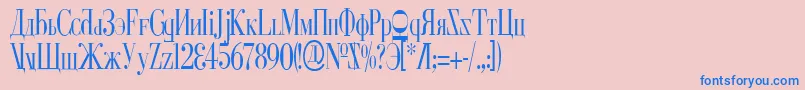 Cyberv2c Font – Blue Fonts on Pink Background