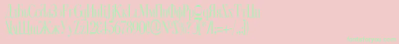 Cyberv2c Font – Green Fonts on Pink Background