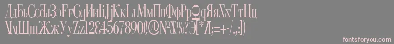 Cyberv2c-Schriftart – Rosa Schriften auf grauem Hintergrund