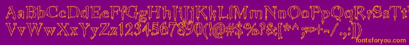 More about JinkeezOut Font JinkeezOut Font – Orange Fonts on Purple Background