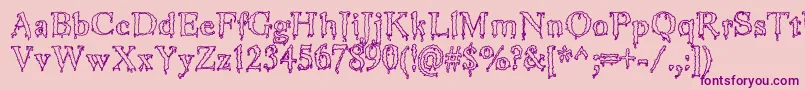 More about JinkeezOut Font JinkeezOut Font – Purple Fonts on Pink Background