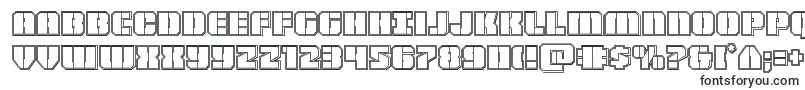 Шрифт Warpthrusterengrave – контурные шрифты