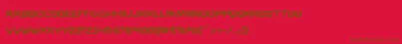 Wickerman Font – Brown Fonts on Red Background