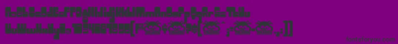 Fonte Toggle ffy – fontes pretas em um fundo violeta