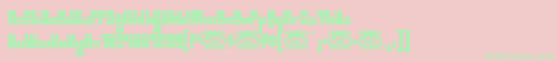 Toggle ffy Font – Green Fonts on Pink Background