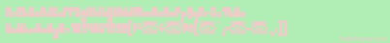 Toggle ffy-fontti – vaaleanpunaiset fontit vihreällä taustalla