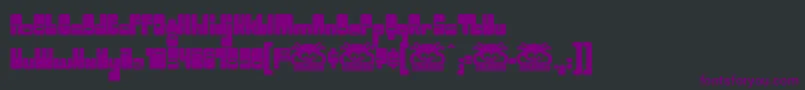 Toggle ffy Font – Purple Fonts on Black Background
