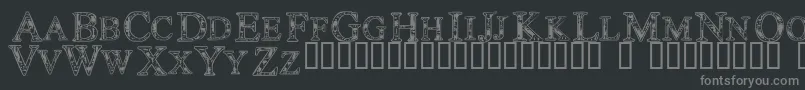 Techc Font – Gray Fonts on Black Background