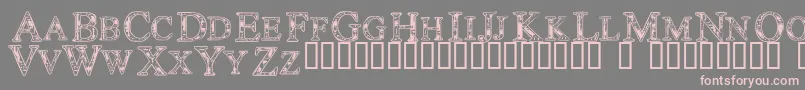Techc Font – Pink Fonts on Gray Background