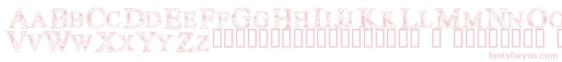 Techc Font – Pink Fonts on White Background
