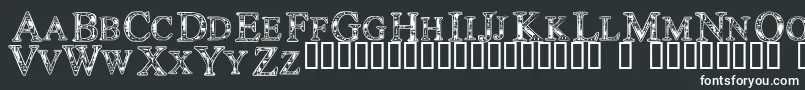 Techc-Schriftart – Weiße Schriften