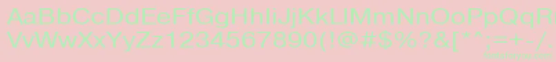 Pragmaticactt115n Font – Green Fonts on Pink Background
