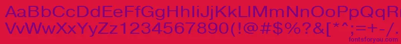 Pragmaticactt115n Font – Purple Fonts on Red Background