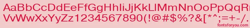 Pragmaticactt115n Font – Red Fonts on Pink Background