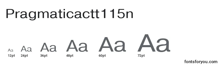 Размеры шрифта Pragmaticactt115n