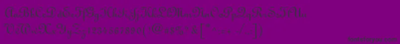 MonasteryScriptSsi-Schriftart – Schwarze Schriften auf violettem Hintergrund