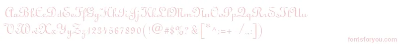 MonasteryScriptSsi Font – Pink Fonts on White Background