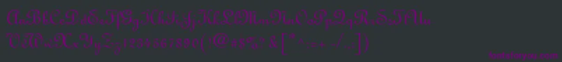 MonasteryScriptSsi Font – Purple Fonts on Black Background