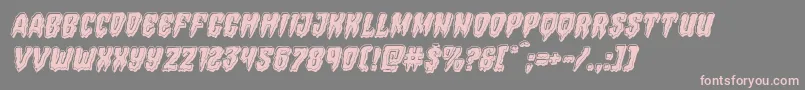 Hemogoblinbevelital Font – Pink Fonts on Gray Background