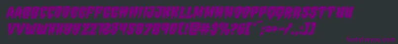 Hemogoblinbevelital Font – Purple Fonts on Black Background