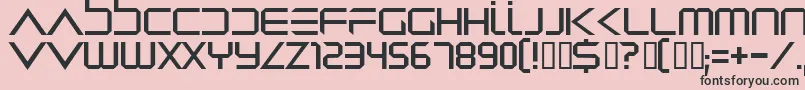 Dredwerk Font – Black Fonts on Pink Background