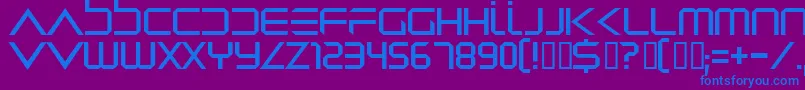 Dredwerk Font – Blue Fonts on Purple Background