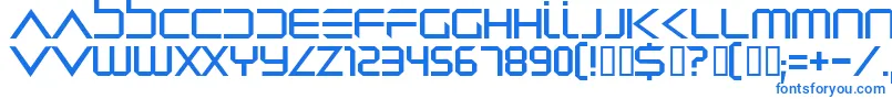 Dredwerk Font – Blue Fonts on White Background
