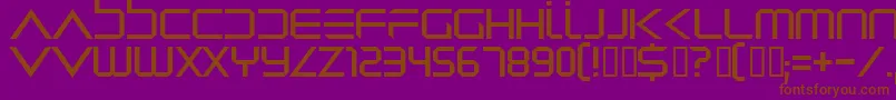 Dredwerk Font – Brown Fonts on Purple Background