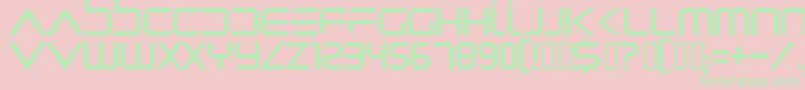 Dredwerk Font – Green Fonts on Pink Background