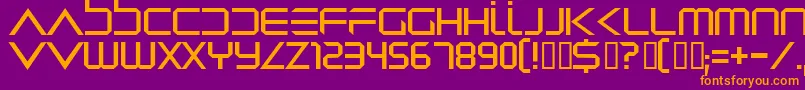 Dredwerk Font – Orange Fonts on Purple Background