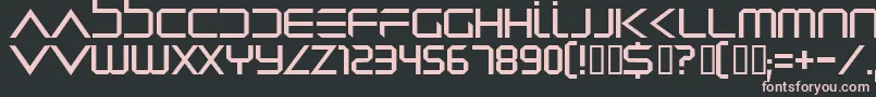 Dredwerk Font – Pink Fonts on Black Background