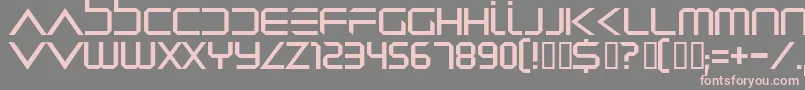 Dredwerk Font – Pink Fonts on Gray Background