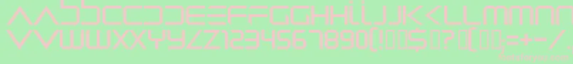 Dredwerk Font – Pink Fonts on Green Background