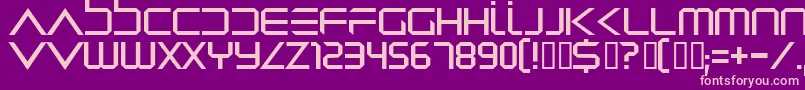 Dredwerk Font – Pink Fonts on Purple Background