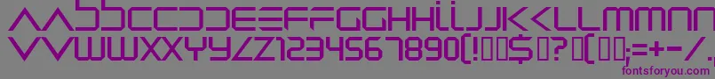 Шрифт Dredwerk – фиолетовые шрифты на сером фоне