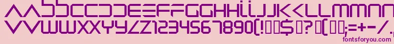 Dredwerk Font – Purple Fonts on Pink Background