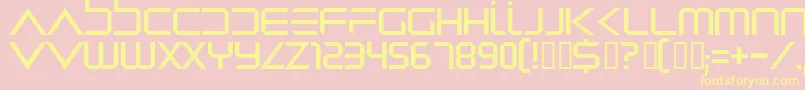 Dredwerk Font – Yellow Fonts on Pink Background