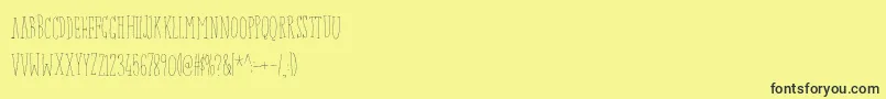 Baconbuffetdemo Font – Black Fonts on Yellow Background