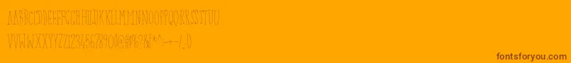 Baconbuffetdemo Font – Brown Fonts on Orange Background