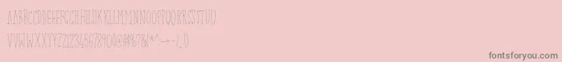 Baconbuffetdemo Font – Gray Fonts on Pink Background