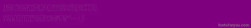 Baconbuffetdemo Font – Gray Fonts on Purple Background
